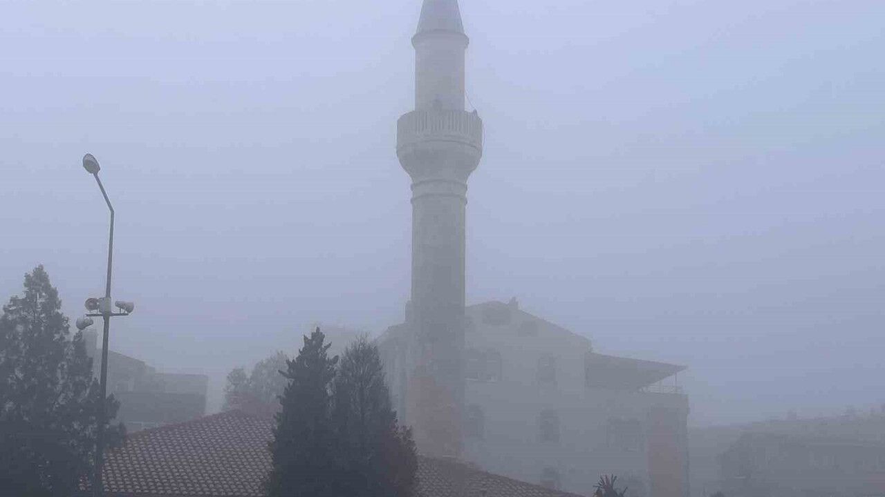 Hayrabolu'da yoğun sis ulaşımı etkiledi
