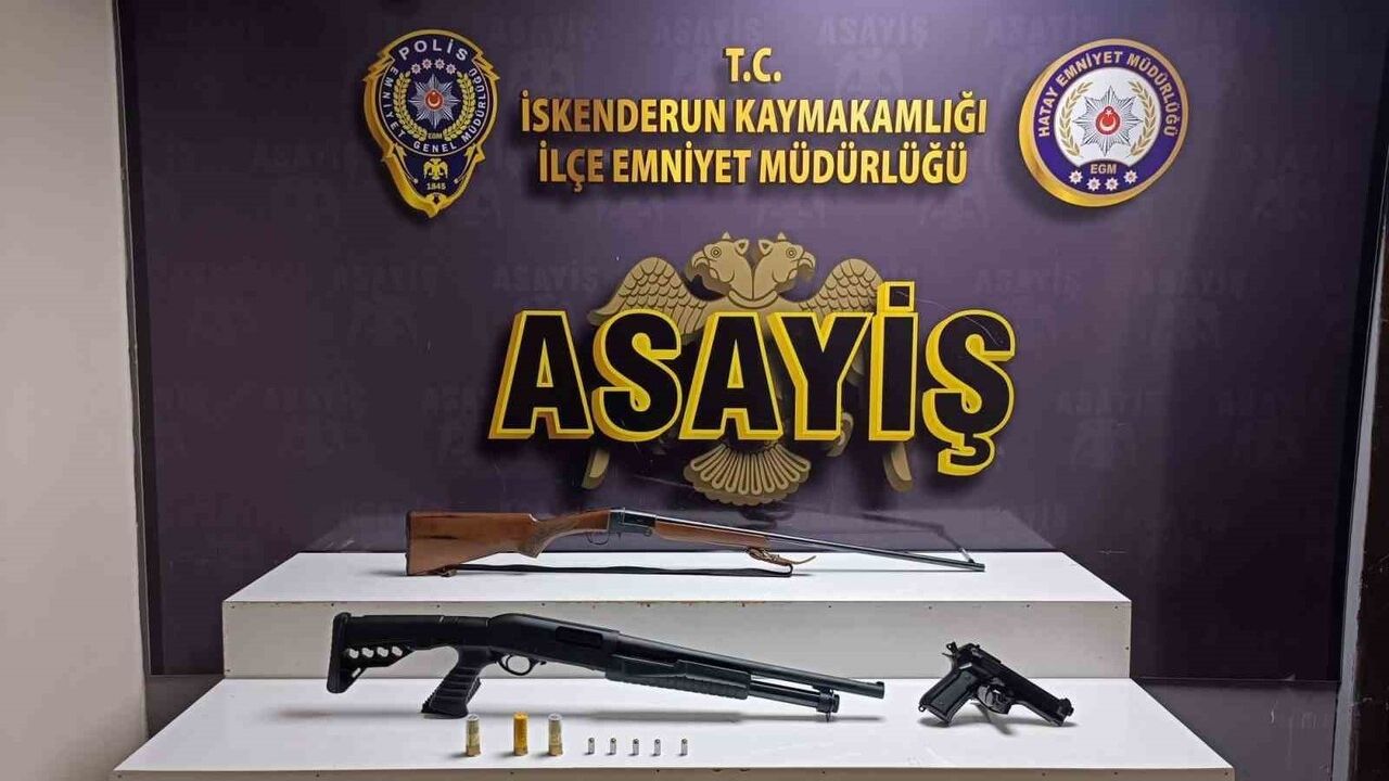 İskenderun'da silahla kasten yaralama ve tehdit şüphelisi tutuklandı