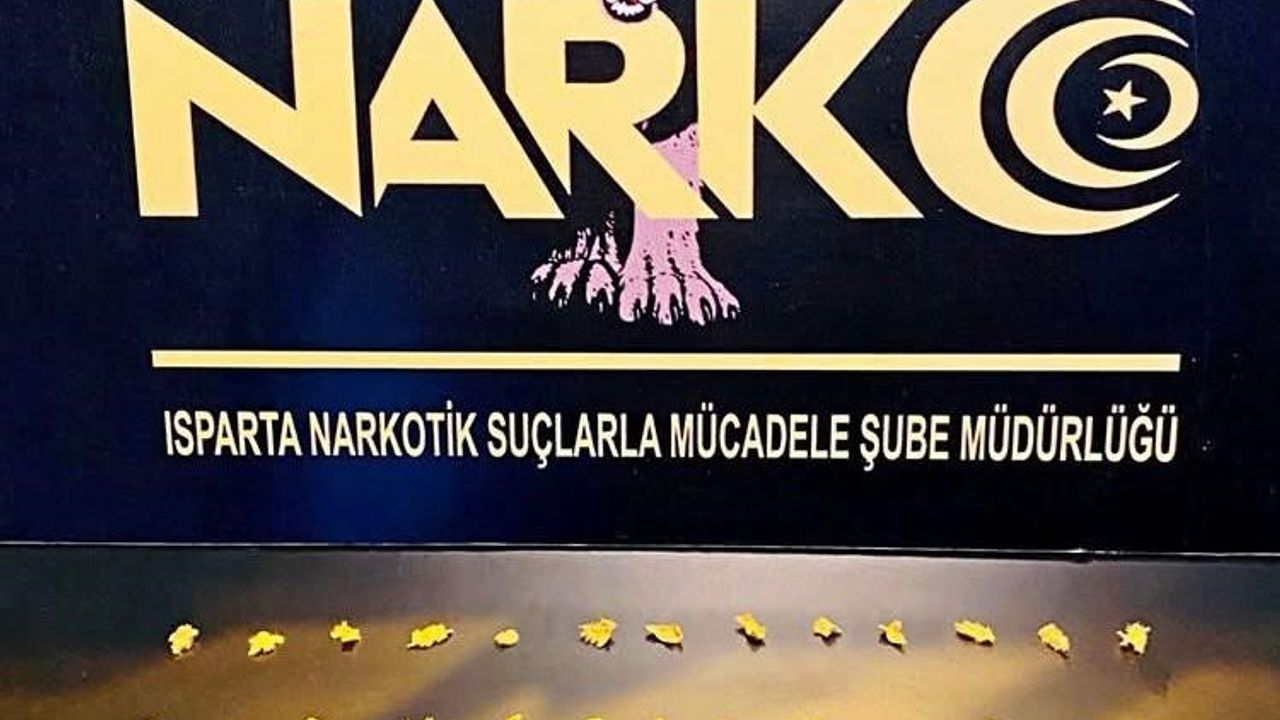 Isparta'da 119 kullanımlık kâğıda emdirilmiş uyuşturucu ele geçirildi, 2 şüpheliye adli işlem