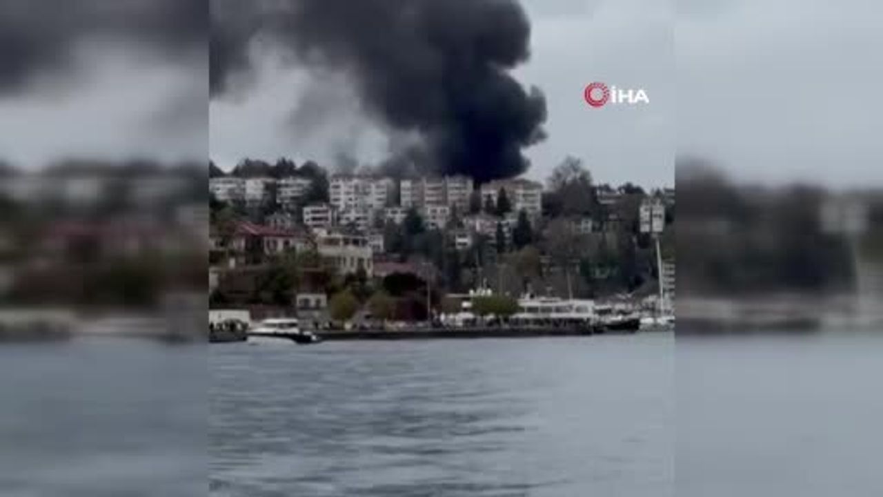 İstanbul Sarıyer Çimenzar Sokak'ta metruk binada yangın: İtfaiye sevk edildi