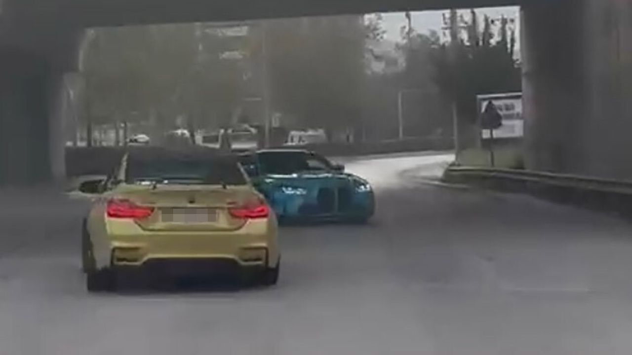 İzmir'de drift yapan iki sürücüye 138 bin TL'yi aşan ceza, araçlar trafikten men edildi