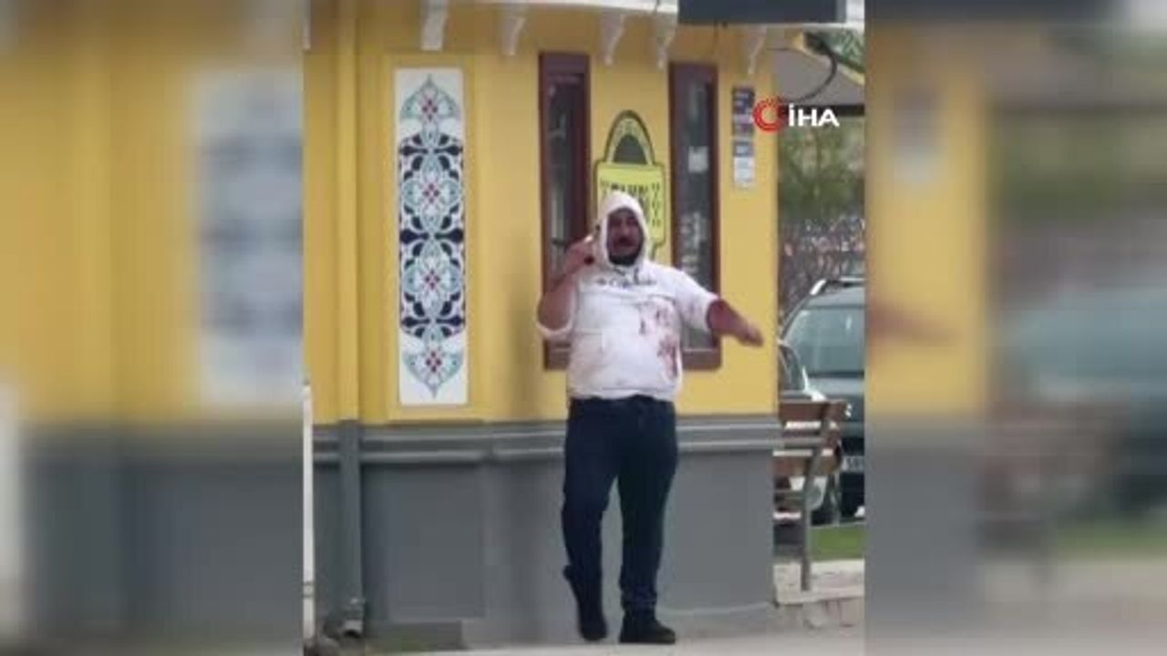 İzmit'te taksi durağına tabanca ve bıçakla giren şahıs için polis geniş güvenlik önlemi aldı