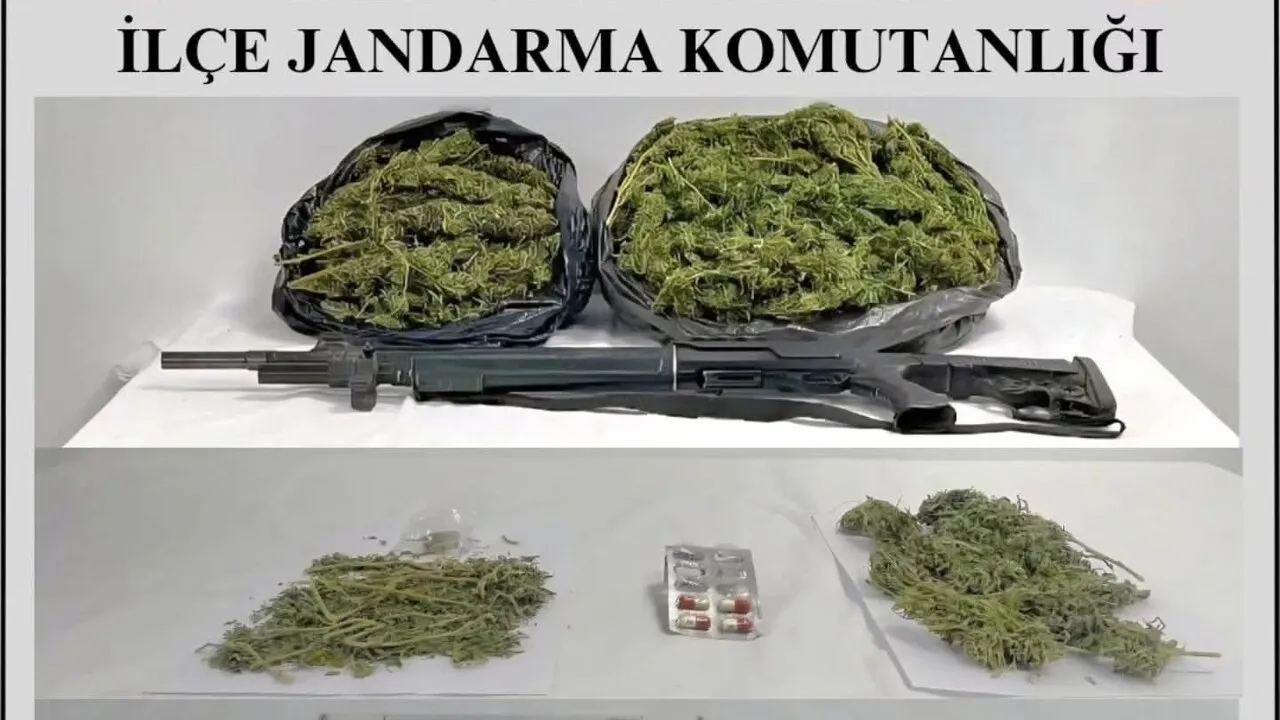 Kale'de uyuşturucu ve ruhsatsız av tüfeği operasyonu: 5 gözaltı, 1 tutuklama