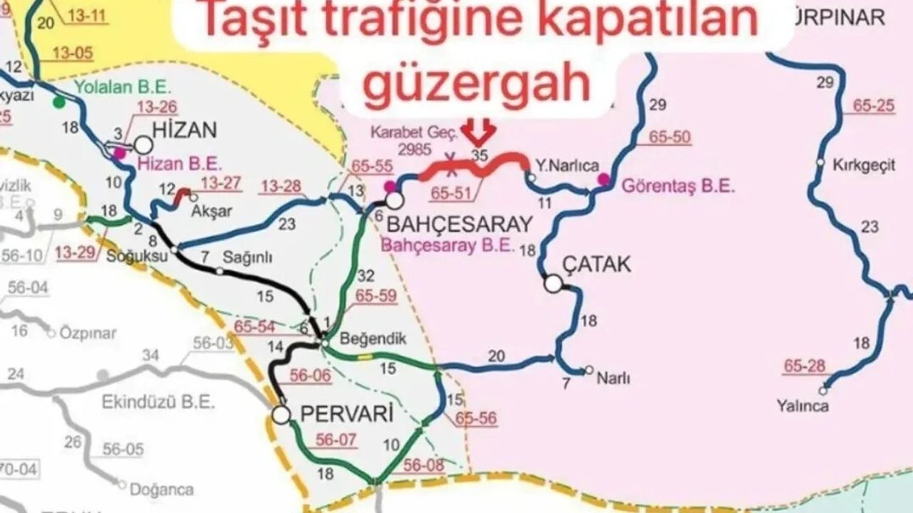Karabet Geçidi yoğun kar ve tipi nedeniyle ulaşıma kapatıldı
