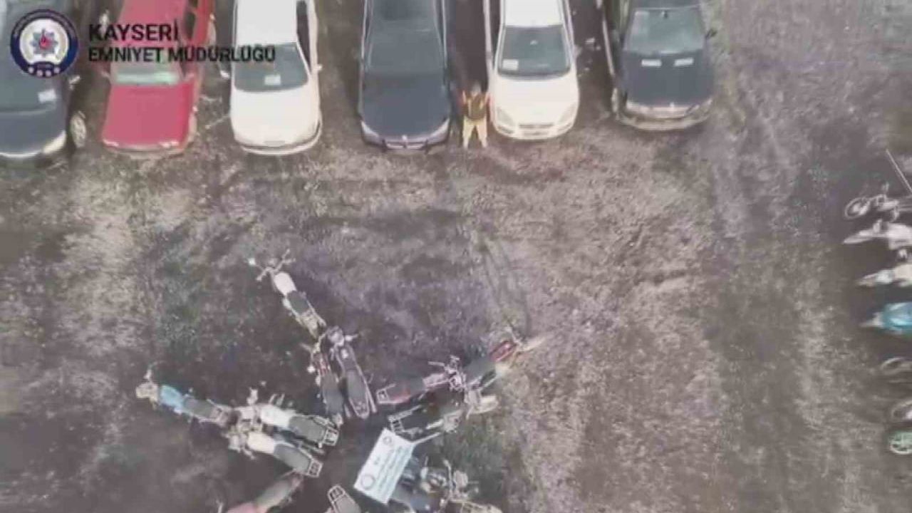 Kayseri’de 2025’te change edilen 16 araç (21,2 M TL) ve 30 çalıntı motosiklet ele geçirildi