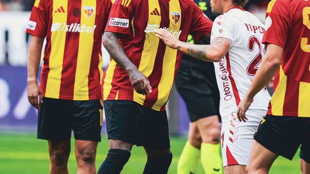 Kayserispor'un ilk yarı disiplin raporu: 17 maçta 42 sarı, 2 kırmızı kart