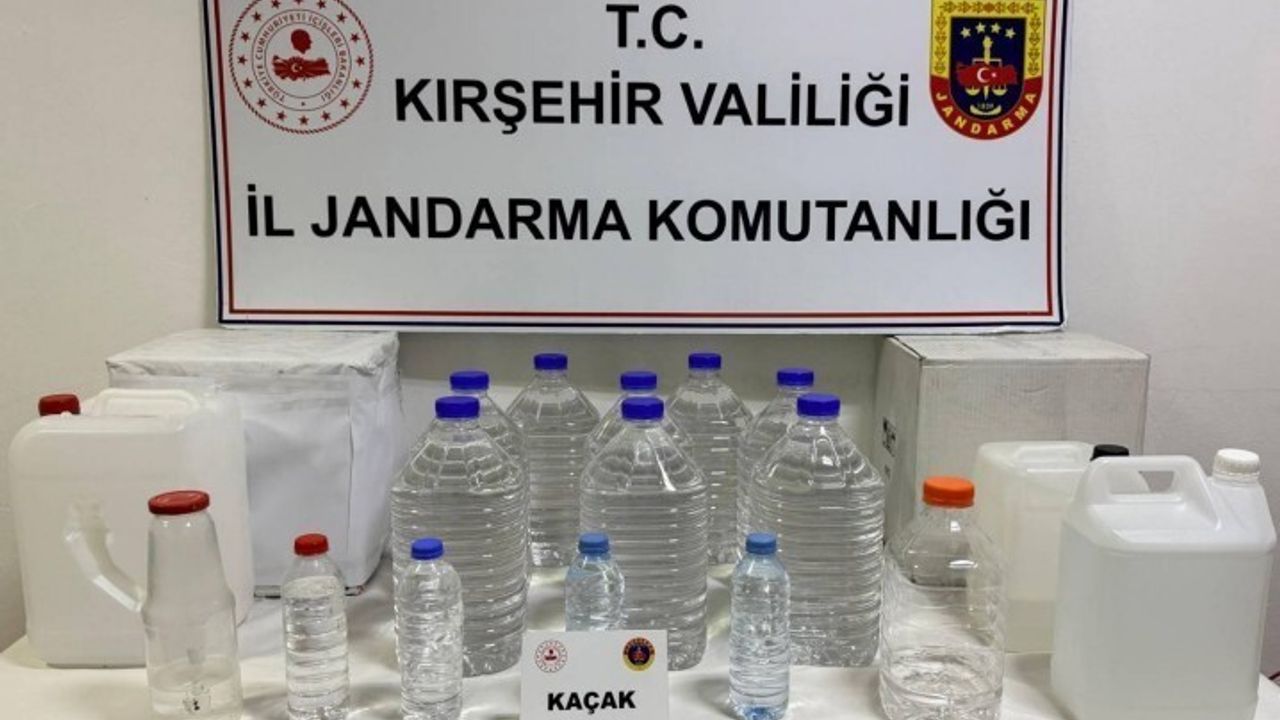 Kırşehir'de kaçak alkol operasyonu: 62 litre ele geçirildi