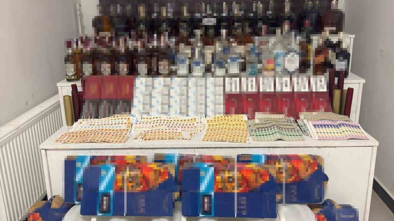 Kocaeli'de 5 milyon liralık kaçakçılık operasyonu: kaçak içki ve tütün ele geçirildi