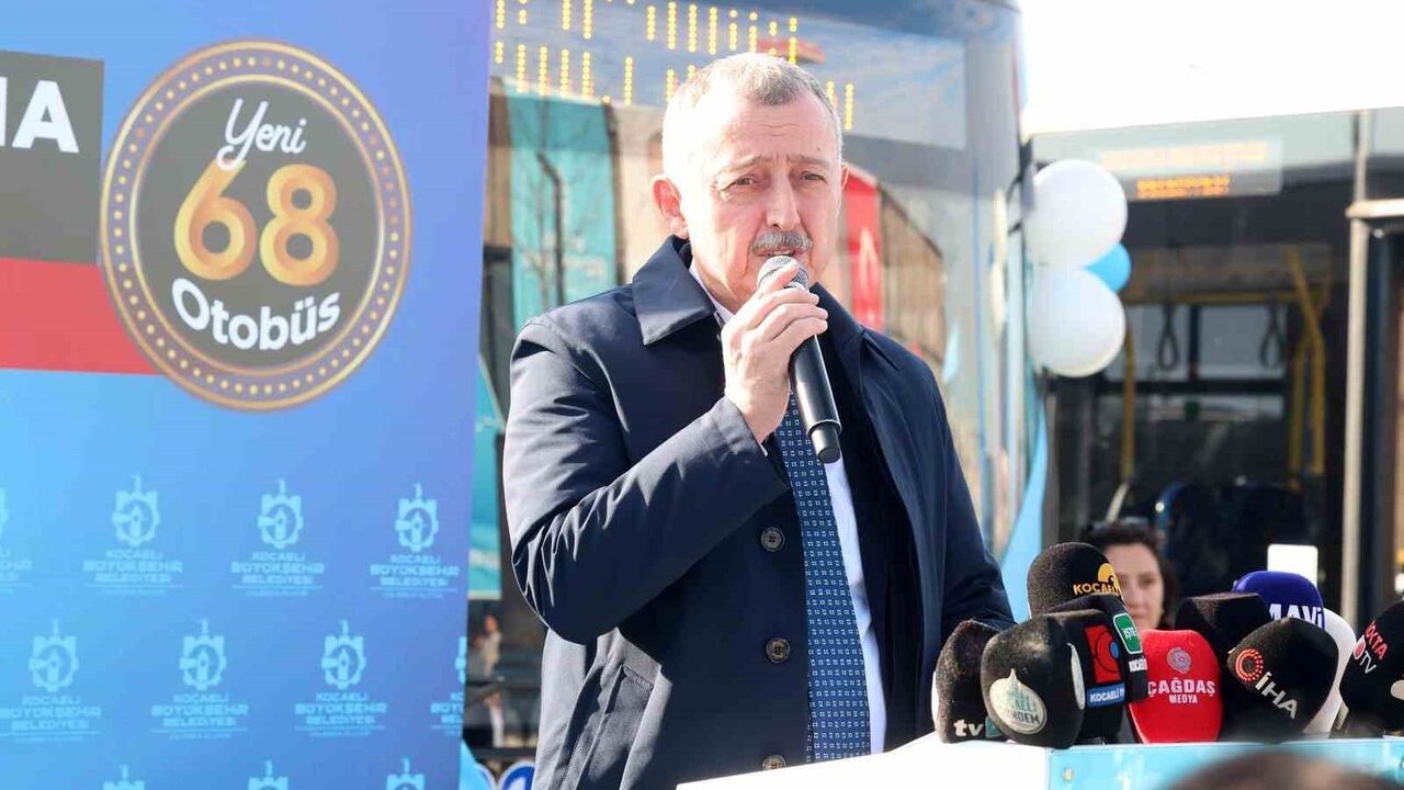 Kocaeli ulaşım filosuna 68 yeni otobüs hizmete alındı