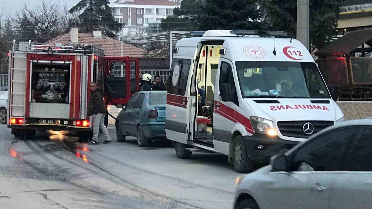 Konya Ereğli'de ocakta unutulan yemek ev yangınına yol açtı