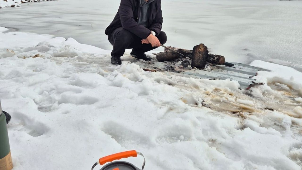 Köyceğiz'de Sandras Dağı'na yılın ilk karı yağdı