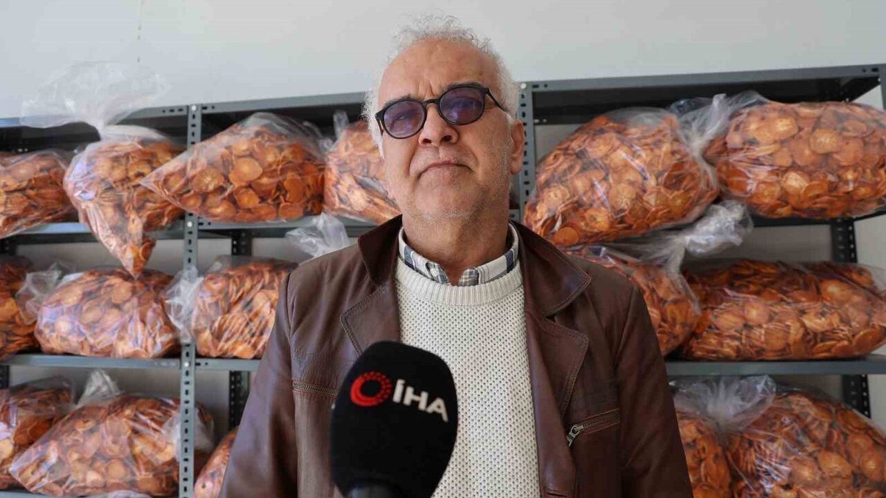 Kozan'da köyde kurutulan cennet hurmaları ilk kez Almanya'ya ihraç edildi