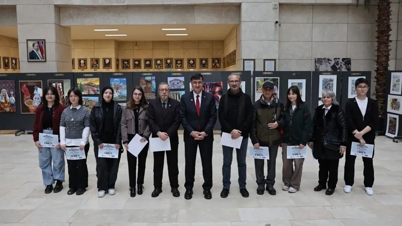 Kütahya Resim Yarışması'nda ödüller sahiplerini buldu