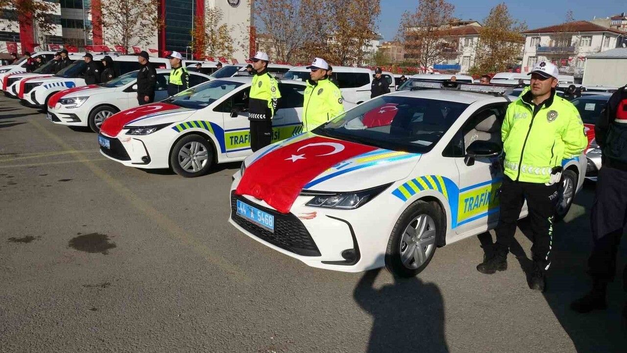 Malatya güvenlik filosu güçlendi: 67 yeni araç hizmete alındı