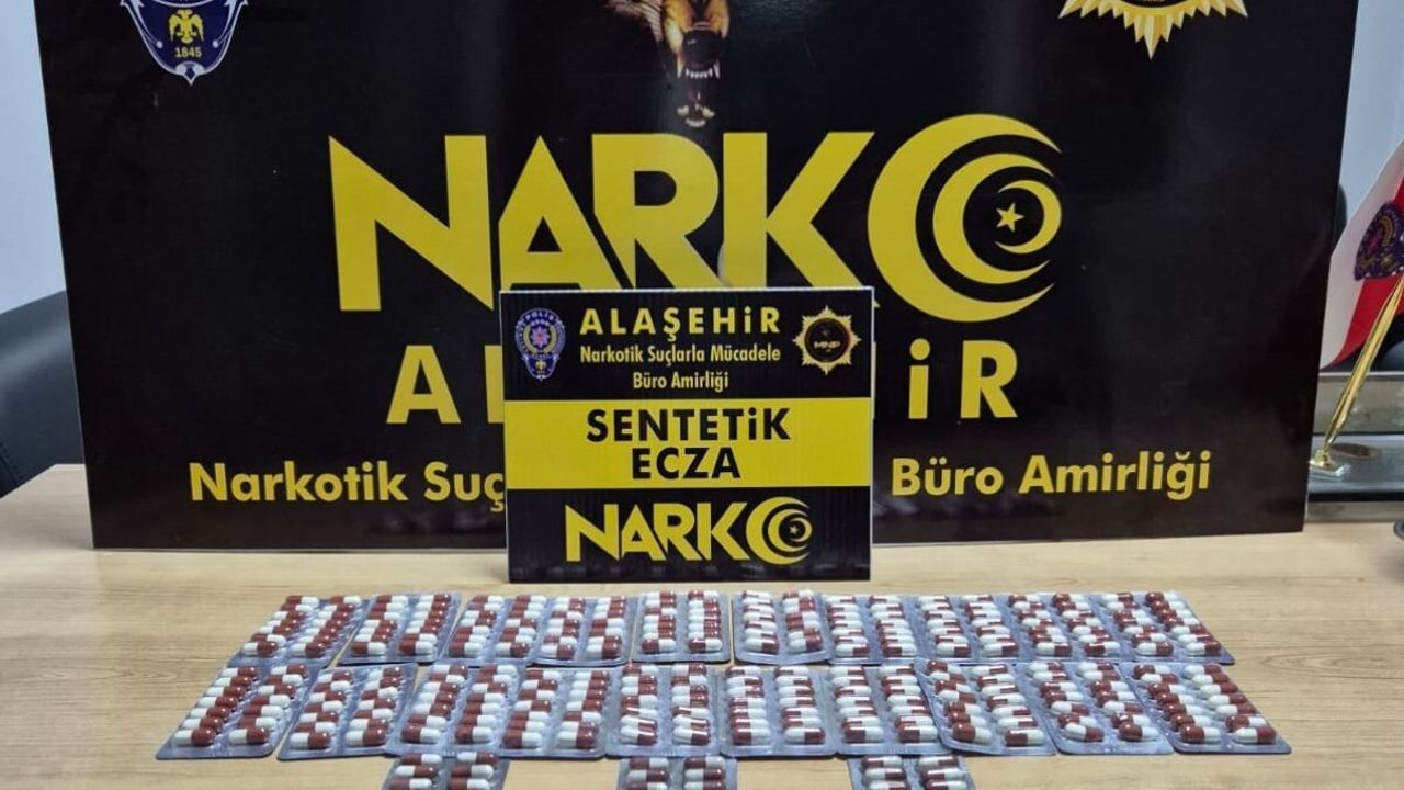 Manisa Alaşehir'de uyuşturucu operasyonu: 240 sentetik ecza ele geçirildi, 1 kişi tutuklandı