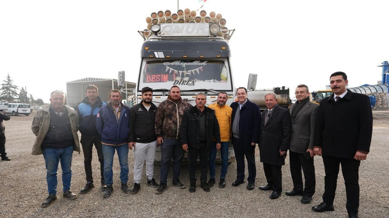 Manisa Büyükşehir'den Salihli kırsalına süt soğutma tankı ve sulama borusu desteği