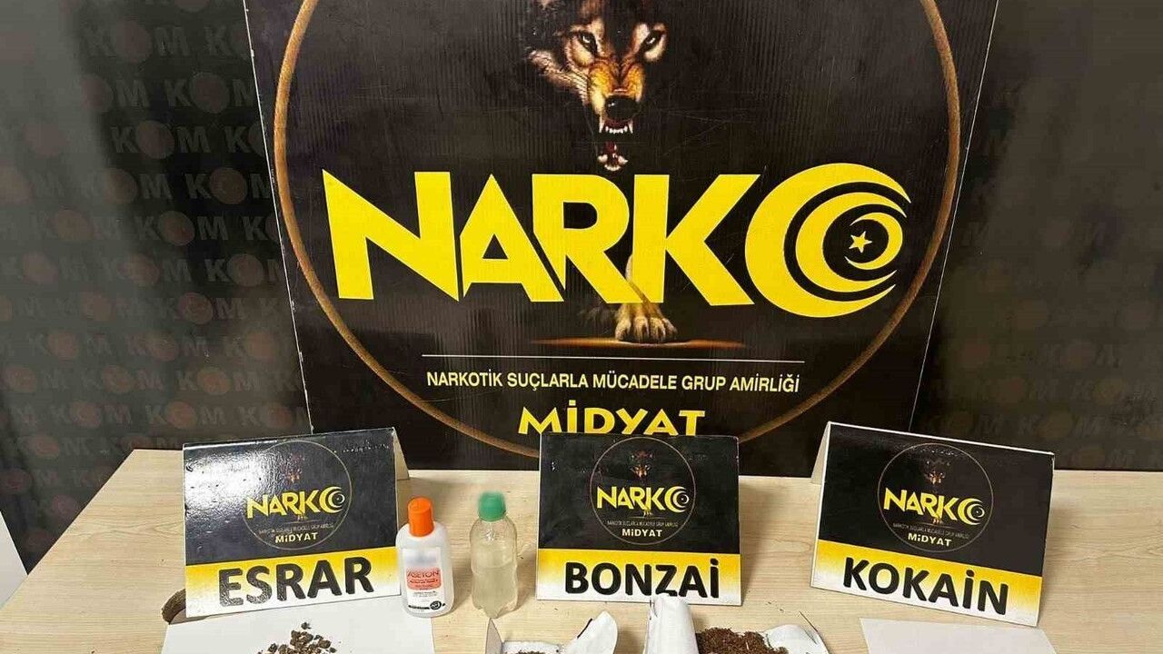 Mardin Midyat'ta Uyuşturucu Operasyonu: 3 Şüpheli Yakalandı, Çoklu Madde Ele Geçirildi