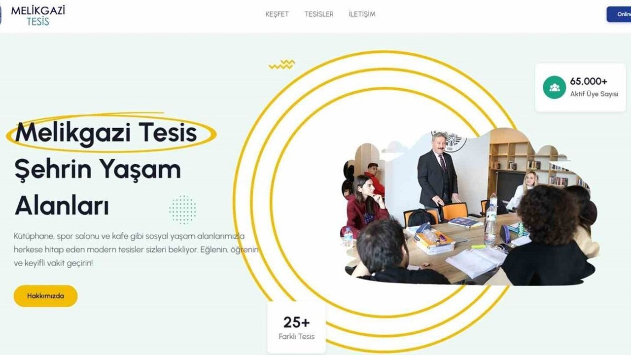 Melikgazi Belediyesi ilçedeki tüm sosyal tesisleri tek web sayfasında topladı