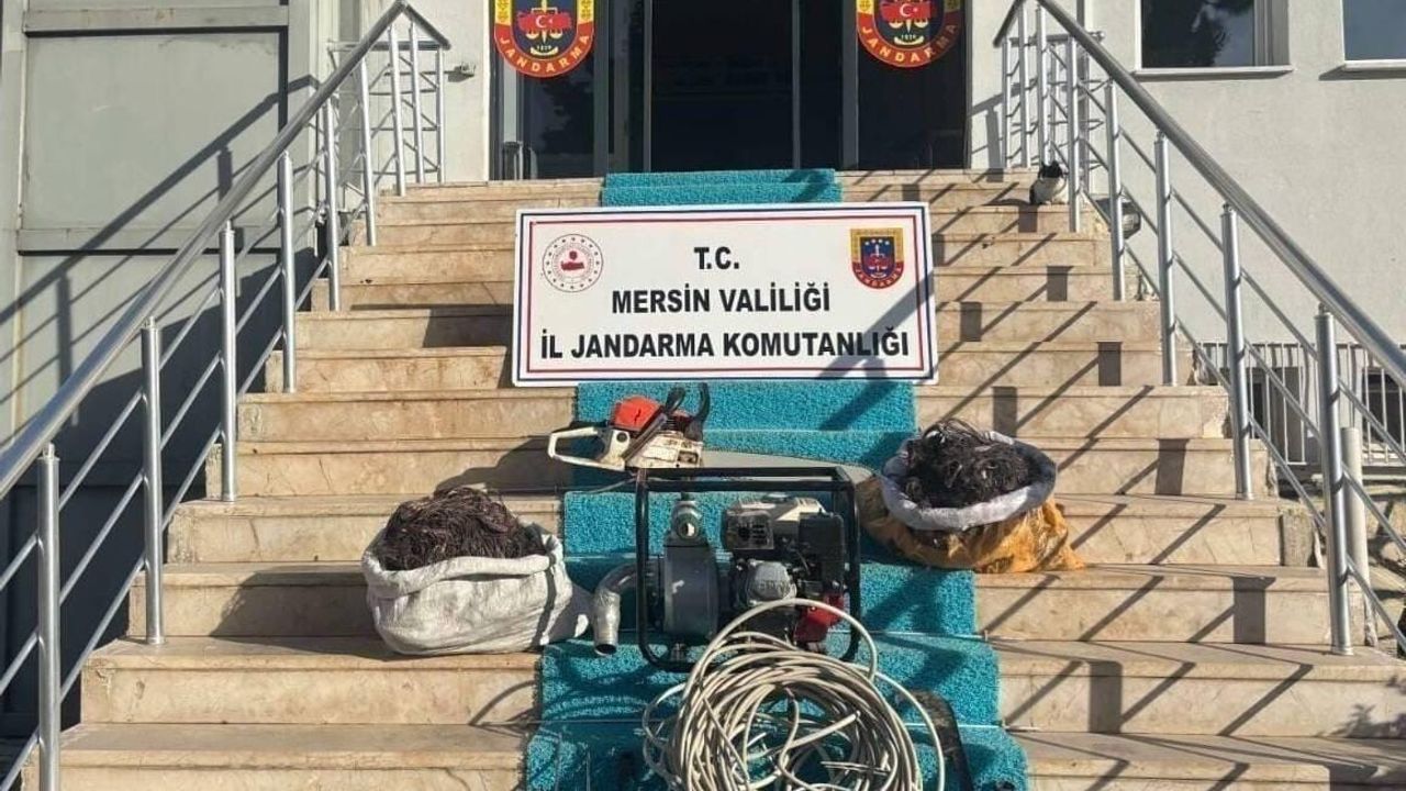 Mersin'de Gülnar ve Aydıncık'ta trafolardan kablo çalan 2 şüpheli tutuklandı