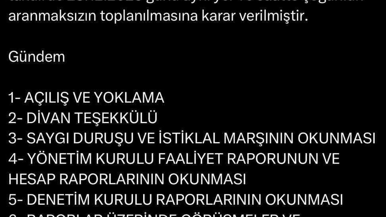 Muhammet Kıratlı'nın İstifası Sonrası Sakaryaspor Olağanüstü Genel Kurul Süreci Başladı