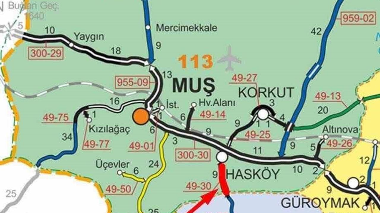 Muş'ta yoğun kar yağışı: Hasköy-Mutki Yolu 0-11 km arası ulaşıma kapandı