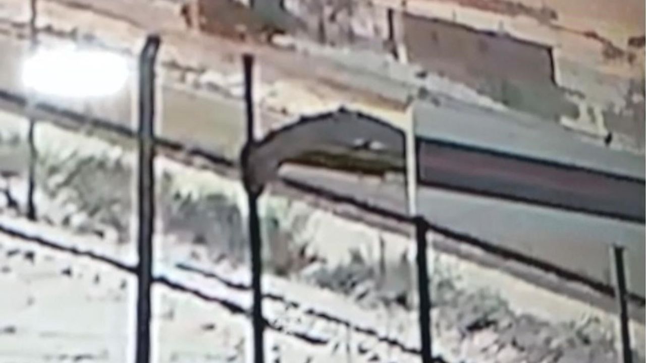 Nevşehir'de kar yağışı nedeniyle tır şarampole devrildi; kaza anı kamerada