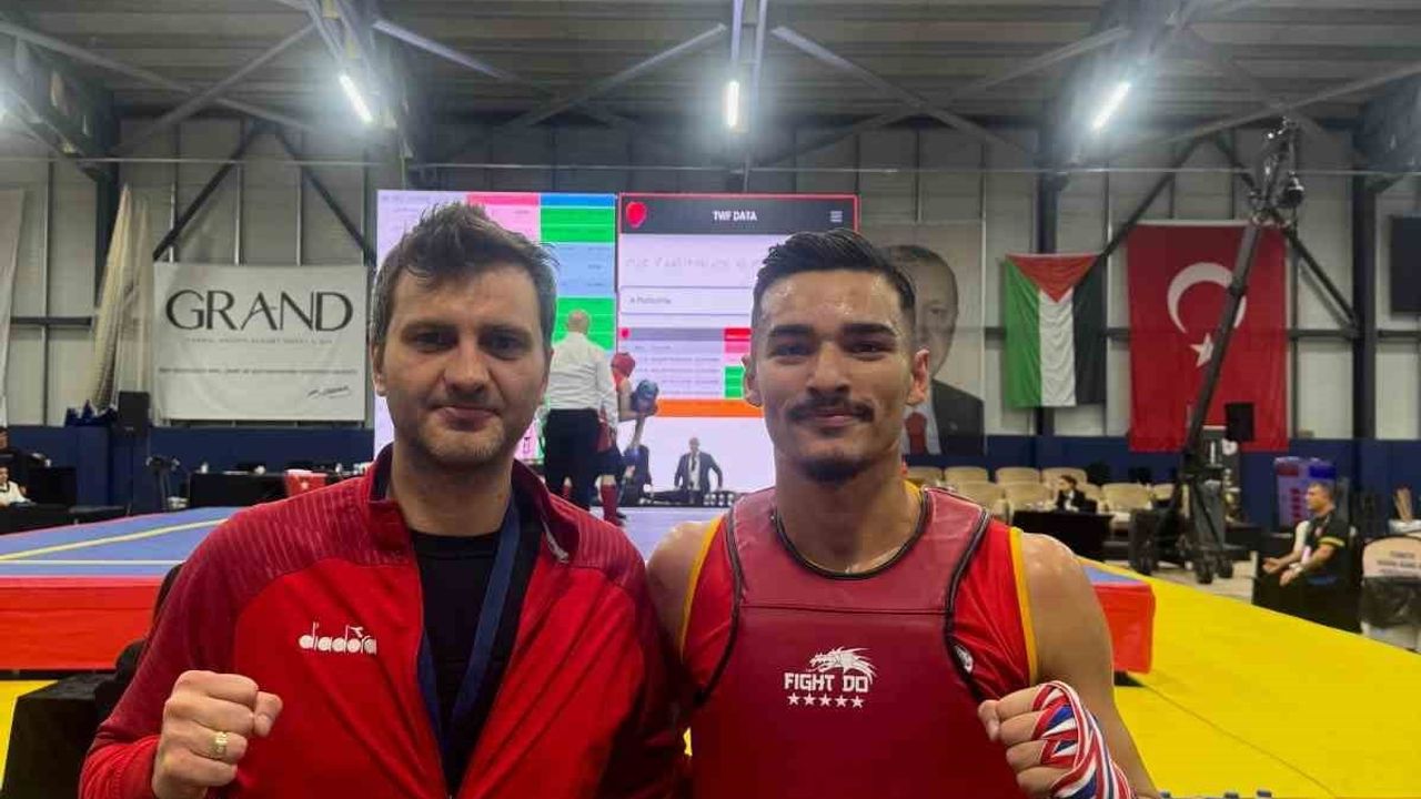 Niğdeli Kutay Şimşek 80 kg'de Wushu Sanda Türkiye Şampiyonu oldu