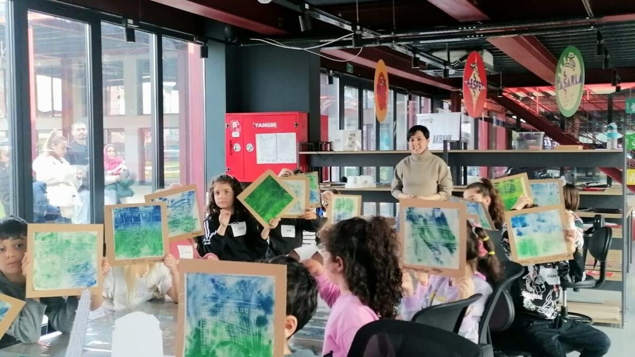 Nilüfer'de çocuklar Pancar Deposu'nda Hale Asaf ve Kafka ilhamlı atölyelerde buluştu
