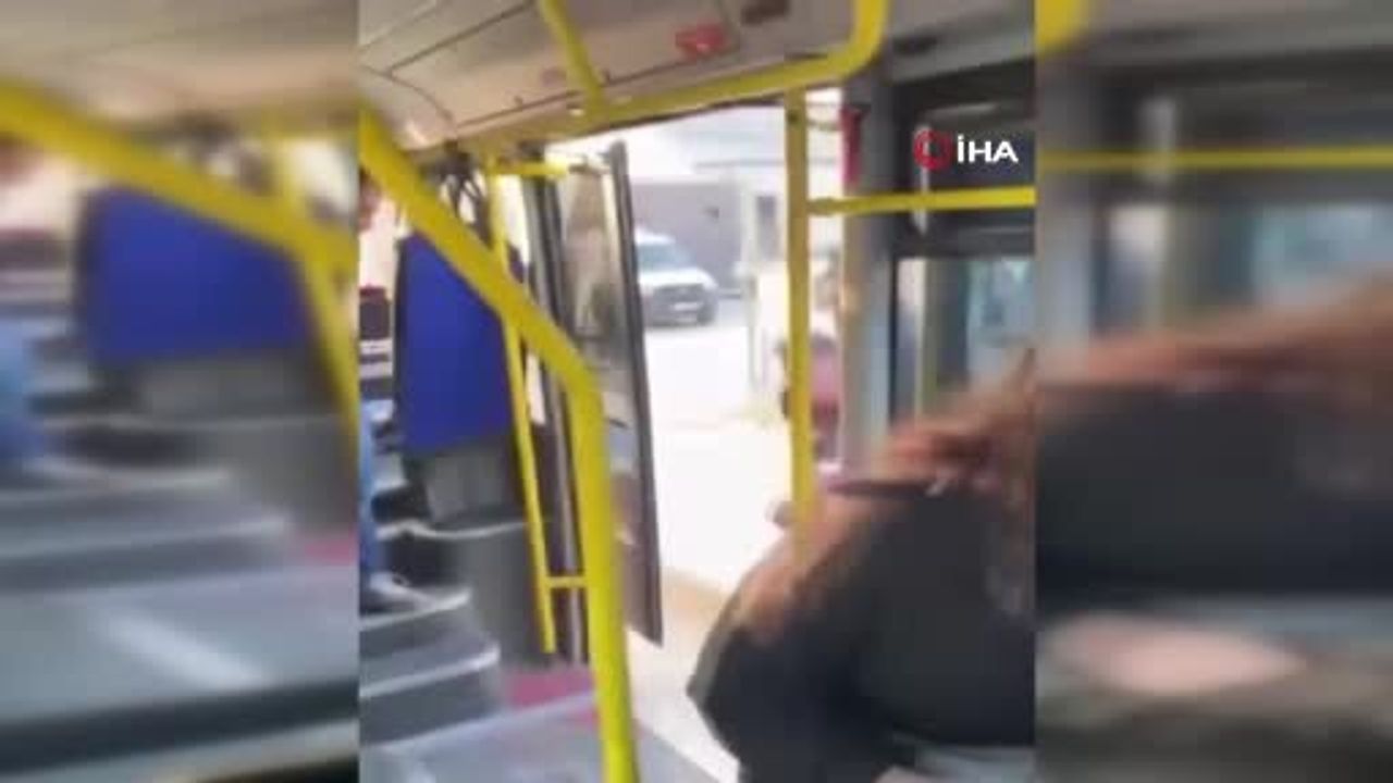 Nilüfer'de Otobüste Kavga: Bir Yolcu Satırla Saldırdı, Anlar Kamerada
