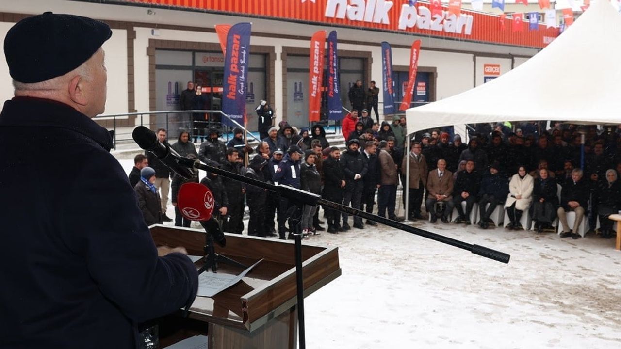 Numune Halk Pazarı Erzurum'da Açıldı — Sosyal Belediyecilik ve Yerel Ekonomiye Destek