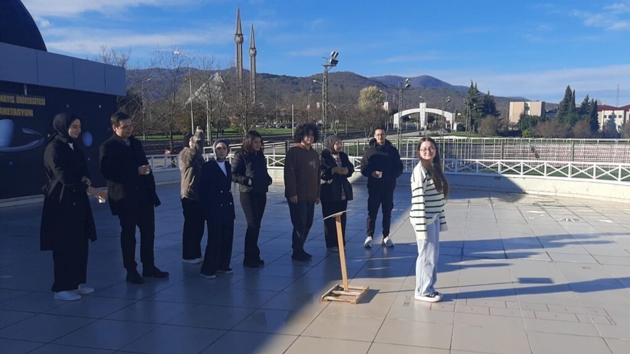 OMÜ ile Türkiye Uzay Ajansı iş birliğiyle 'Astronomi Eğitim/İş Gölgeleme Programı' tamamlandı