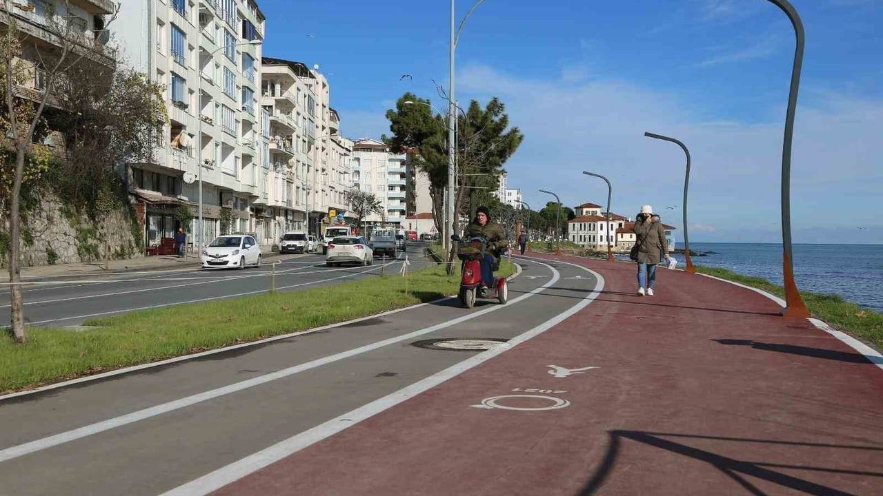 Ordu'da bisiklet yolları 16 kilometreyi aştı