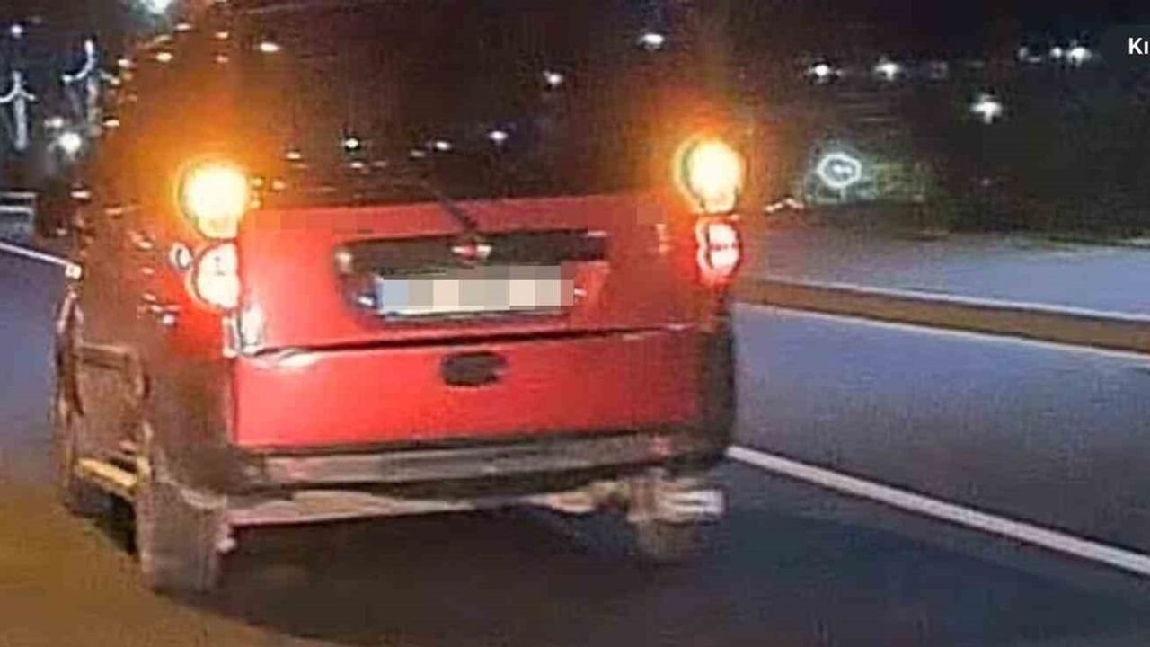 Ordu'da dörtlü ikaz lambalarını yakıp makas atan sürücüye 14 bin 69 TL ceza