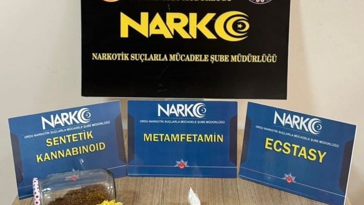 Ordu'da uyuşturucu operasyonlarında 1 kişi tutuklandı