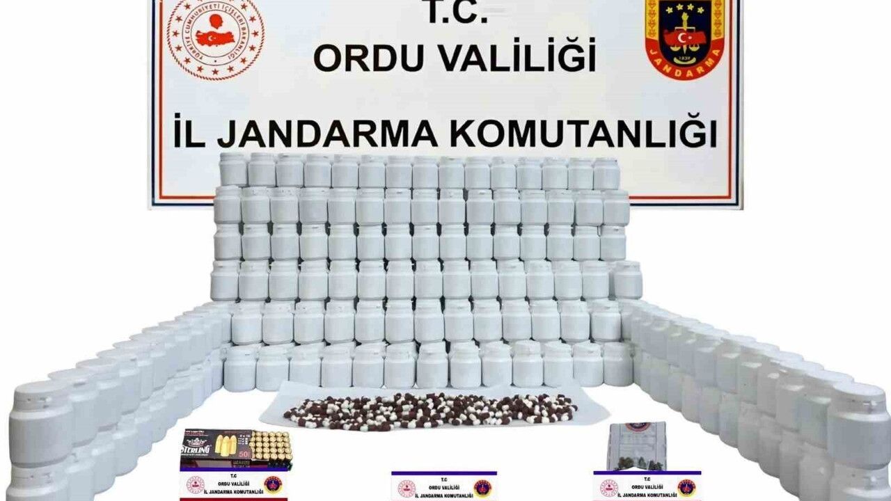 Ordu Gülyalı'da 17 bin 640 uyuşturucu hap ele geçirildi; iki şüpheli tutuklandı
