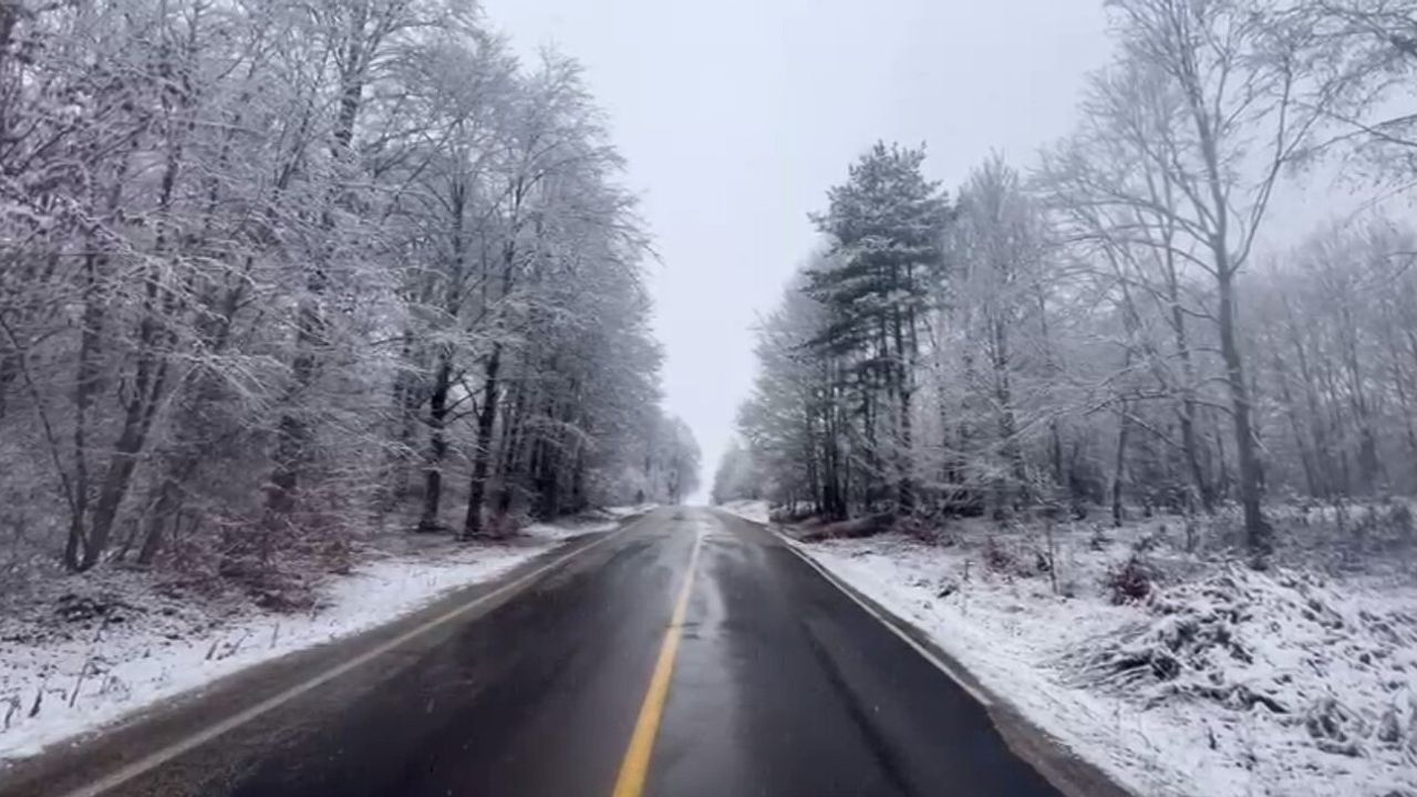 Ordu'nun yüksek kesimlerinde kar yağışı: Bazı bölgelerde 10 cm'e ulaştı