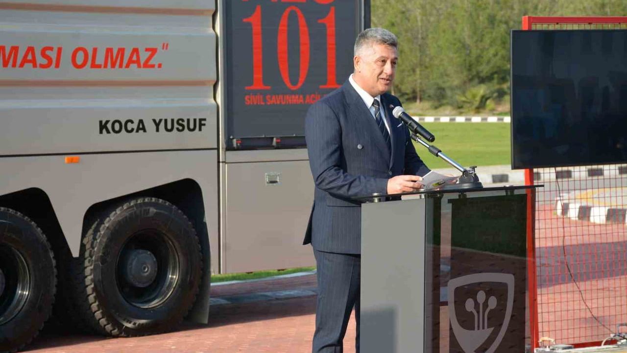 Orman yangınlarına yerli yanıt: Yeni nesil itfaiye arazözü "Koca Yusuf" KKTC Sivil Savunma'ya teslim edildi