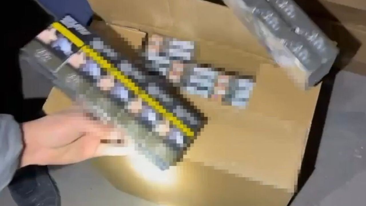 Osmaniye'de ikamette yapılan operasyonda 89 bin paket gümrük kaçağı sigara ele geçirildi