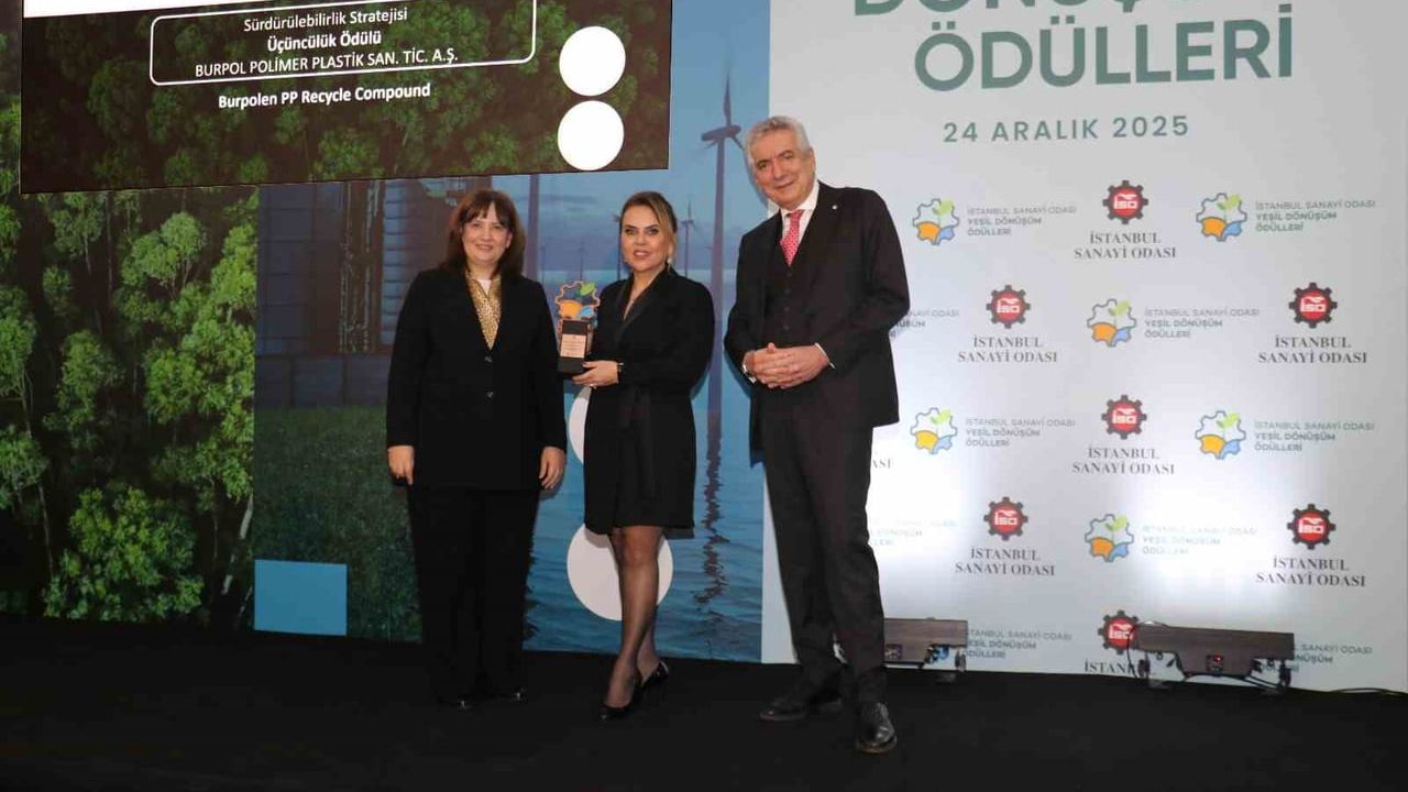Plastik atıkları doğaya zarar vermeden dönüştüren Burpol, İSO Yeşil Dönüşüm Ödülleri'nde 'Sürdürülebilirlik Stratejisi' kategorisinde 3. oldu
