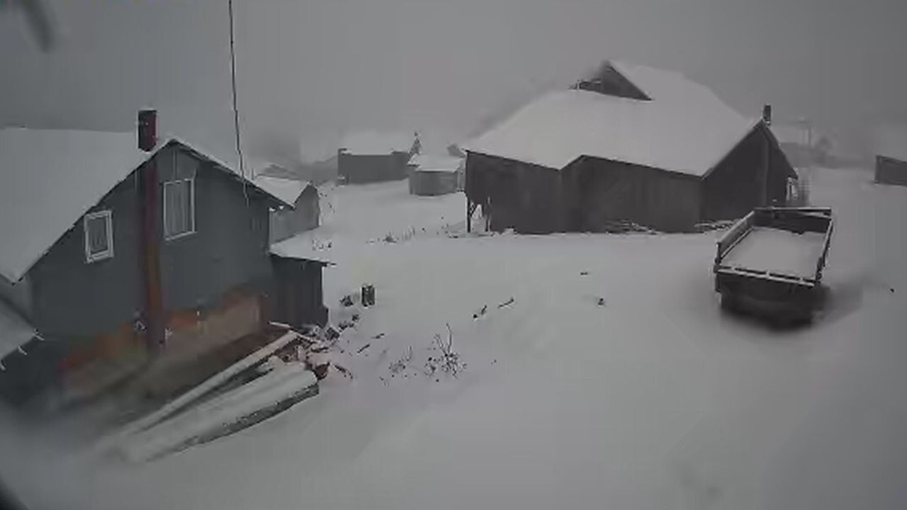 Sakarya Hendek'te Yüksek Kesimler Karla Örtüldü: Dikmen Yaylası Beyaza Büründü