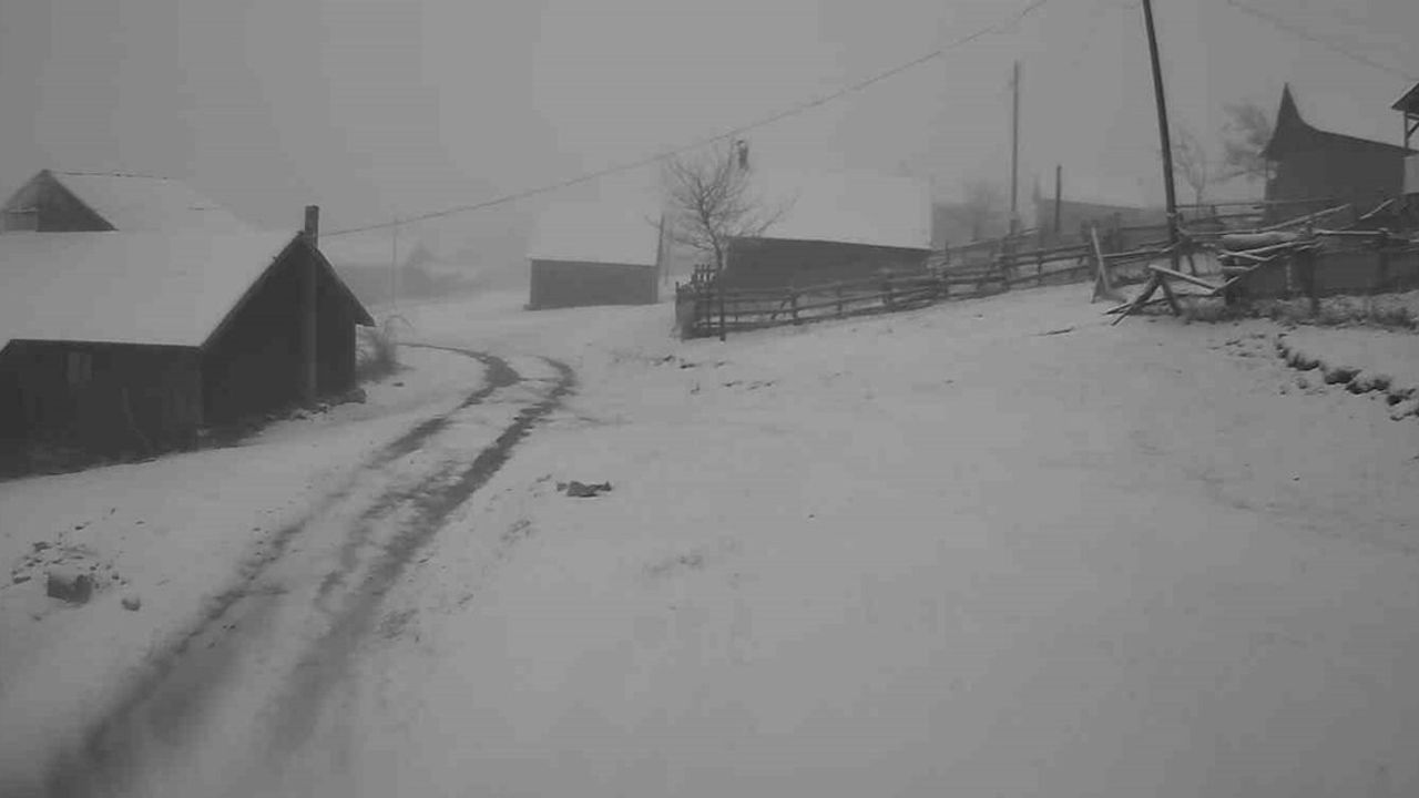 Sakarya Hendek Yaylaları Karla Beyaza Büründü