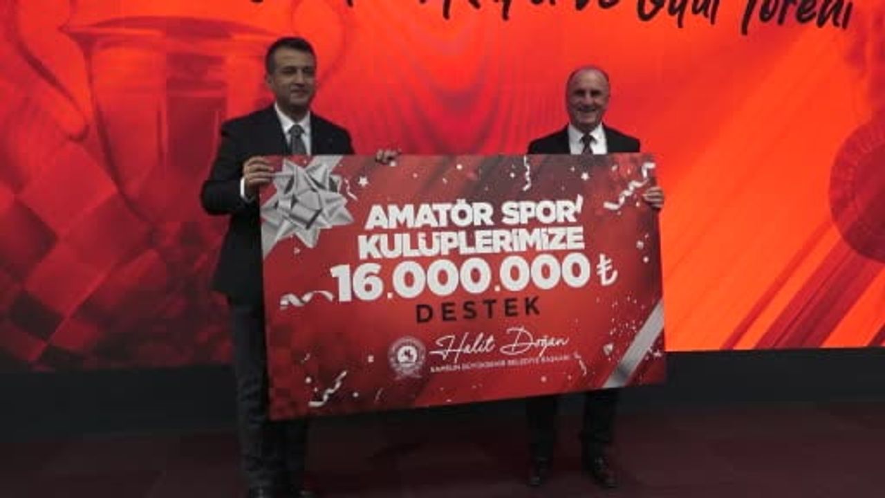 Samsun Büyükşehir'den 336 amatör spor kulübüne 16 milyon TL nakdi destek