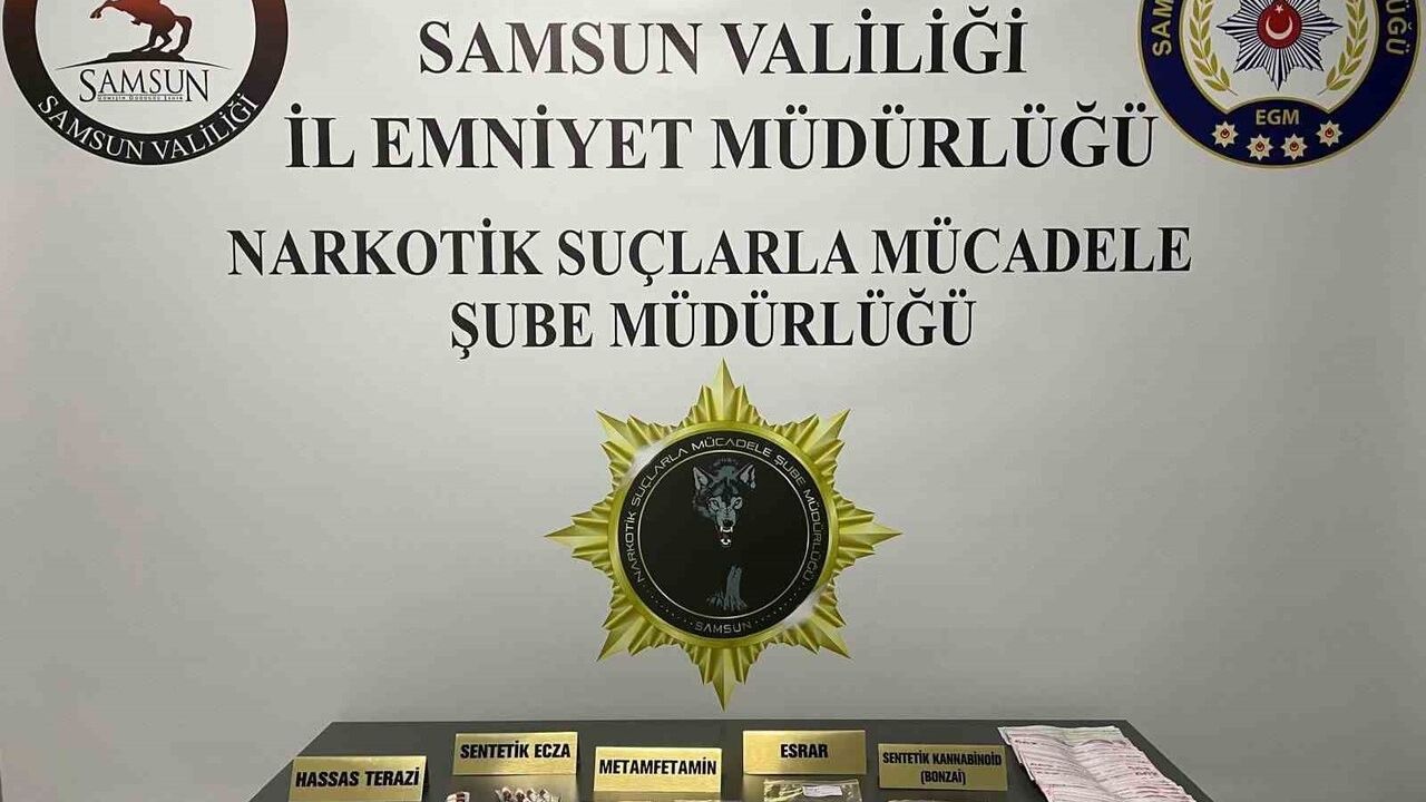 Samsun Çarşamba'da uyuşturucu operasyonunda 1 kişi tutuklandı