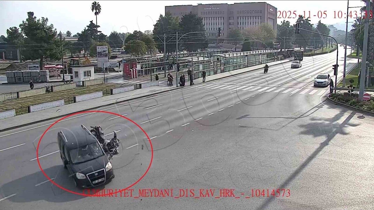 Samsun'da Kasım Ayında Motosiklet Kazalarında Artış: KGYS Kameralarına Yansıyan Görüntüler