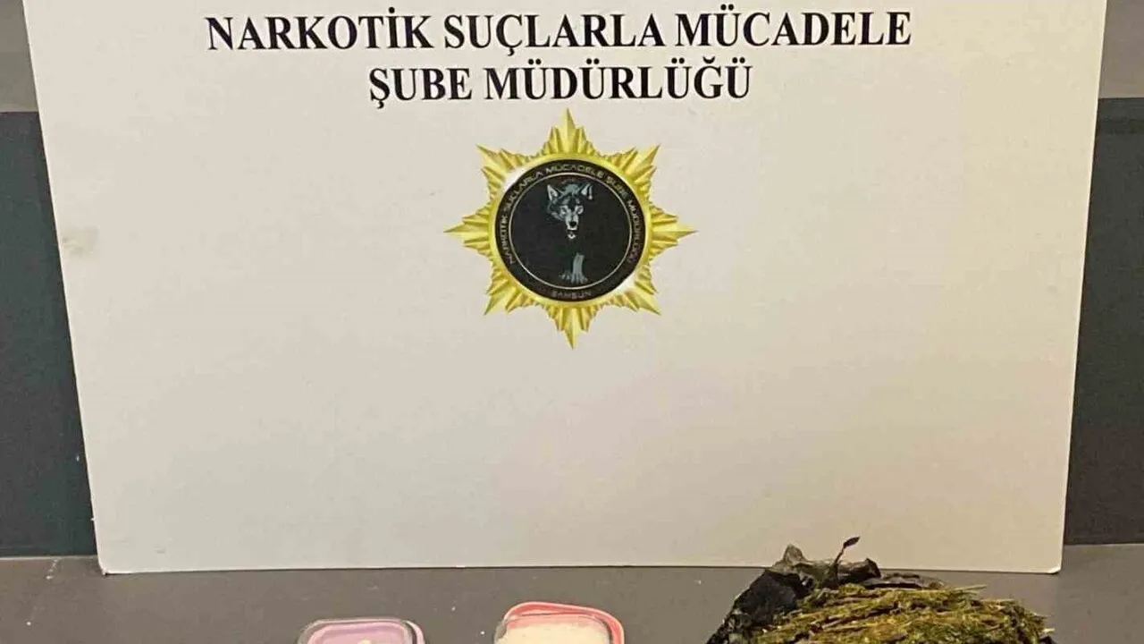 Samsun'da narkotik operasyonu: 1 kişi metamfetamin ve esrarla gözaltına alındı