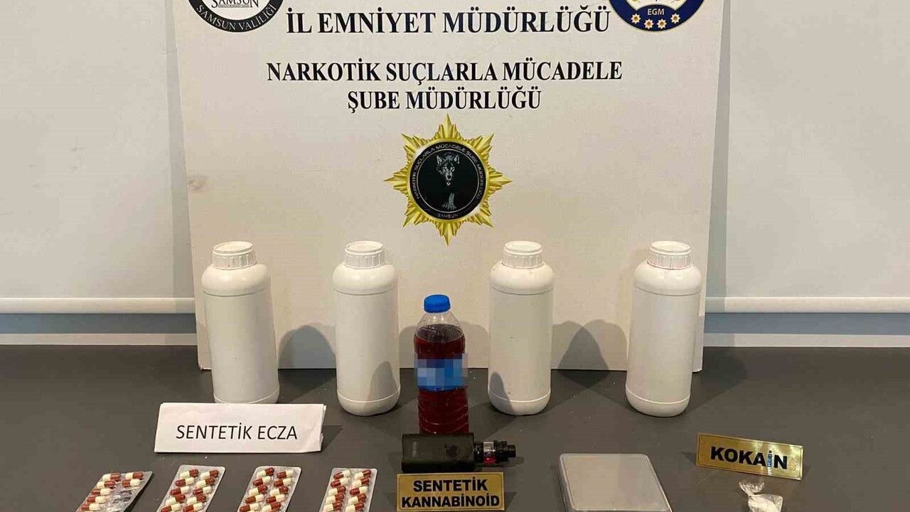Samsun'da narkotik operasyonu: Atakum'da bir kişi gözaltına alındı