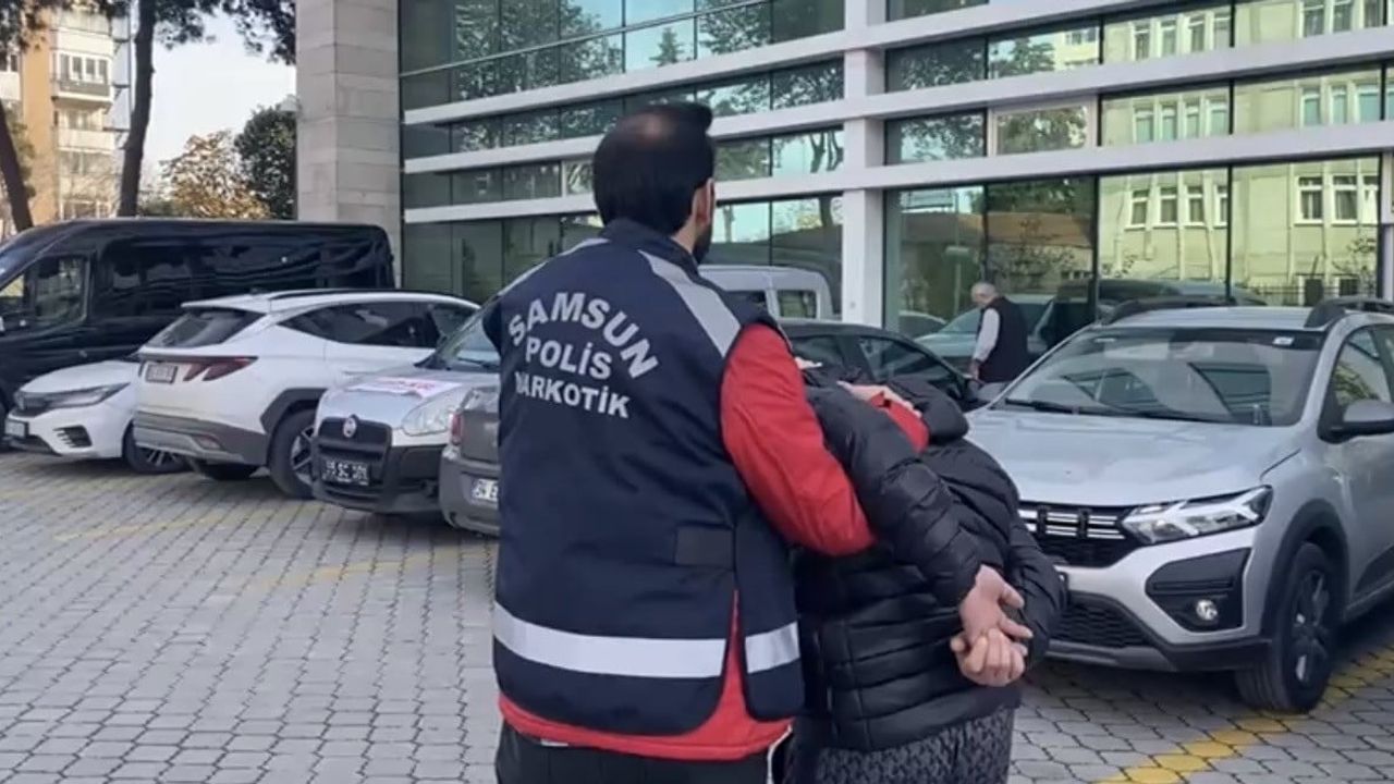 Samsun'da uyuşturucu suçundan 8 yıl 9 ay hapis cezası bulunan kişi yakalandı