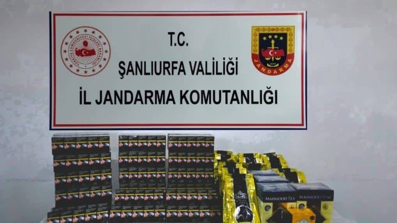 Şanlıurfa'da Jandarma Operasyonunda 7 bin 958 Paket Kaçak Sigara Ele Geçirildi