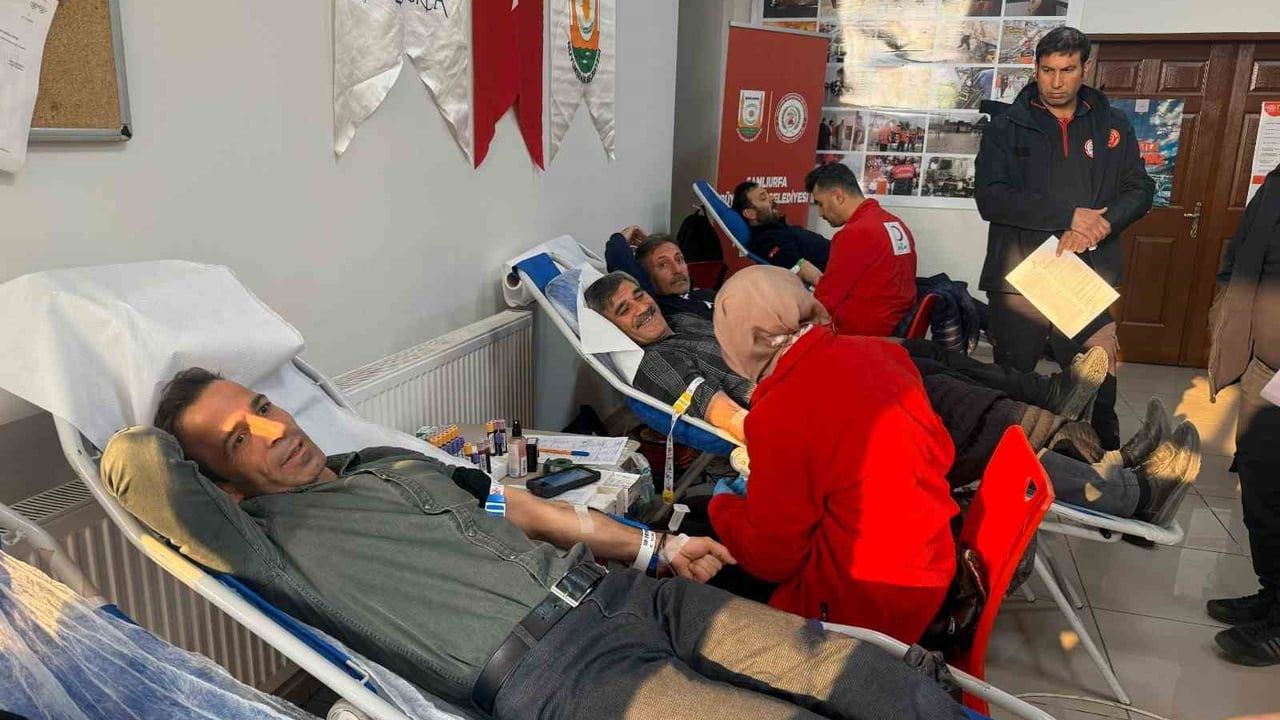 Şanlıurfa İtfaiyesi'nden Kan Bağışı Programı