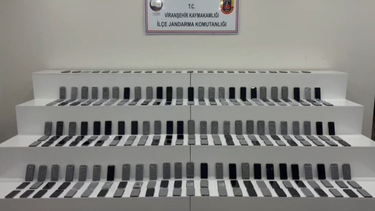 Şanlıurfa Viranşehir'de jandarma operasyonu: 249 gümrük kaçağı cep telefonu ele geçirildi